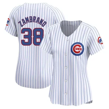 Carlos Zambrano Women's Chicago Cubs Limited Home Jersey - White