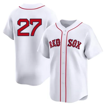 Carlton Fisk Men's Boston Red Sox Limited 2nd Home Jersey - White