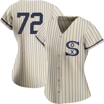 Carlton Fisk Women's Chicago White Sox Authentic 2021 Field of Dreams Jersey - Cream