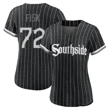 Carlton Fisk Women's Chicago White Sox Replica 2021 City Connect Jersey - Black