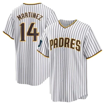 Carmelo Martinez Men's San Diego Padres Replica 2024 World Tour Seoul Series Home Jersey - White