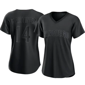 Carmelo Martinez Women's San Diego Padres Authentic Pitch Fashion Jersey - Black