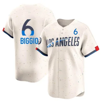 Cavan Biggio Men's Los Angeles Dodgers Limited 2024 City Connect Jersey - Cream