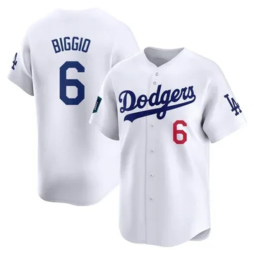 Cavan Biggio Men's Los Angeles Dodgers Limited 2024 World Tour Seoul Series Home Jersey - White