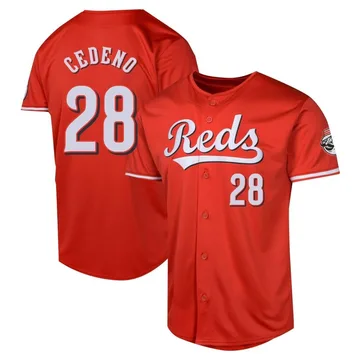 Cesar Cedeno Men's Cincinnati Reds Limited Alternate Jersey - Red