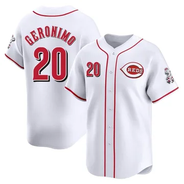 Cesar Geronimo Men's Cincinnati Reds Limited Home Jersey - White