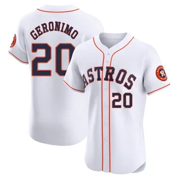 Cesar Geronimo Men's Houston Astros Elite Home Jersey - White