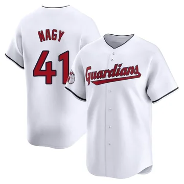 Charles Nagy Men's Cleveland Guardians Limited Home Jersey - White