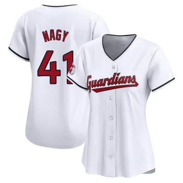 Charles Nagy Women's Cleveland Guardians Limited Home Jersey - White