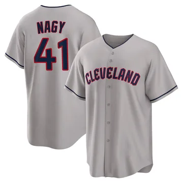 Charles Nagy Youth Cleveland Guardians Replica Road Jersey - Gray