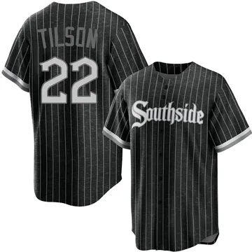 Charlie Tilson Men's Chicago White Sox Replica 2021 City Connect Jersey - Black