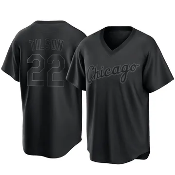 Charlie Tilson Men's Chicago White Sox Replica Pitch Fashion Jersey - Black