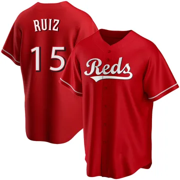 Chico Ruiz Men's Cincinnati Reds Replica Alternate Jersey - Red