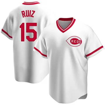 Chico Ruiz Men's Cincinnati Reds Replica Home Cooperstown Collection Jersey - White