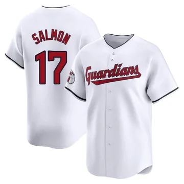 Chico Salmon Men's Cleveland Guardians Limited Home Jersey - White