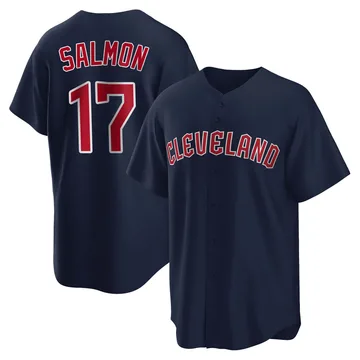 Chico Salmon Men's Cleveland Guardians Replica Alternate Jersey - Navy