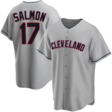 Chico Salmon Men's Cleveland Guardians Replica Road Jersey - Gray