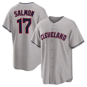 Chico Salmon Men's Cleveland Guardians Replica Road Jersey - Gray