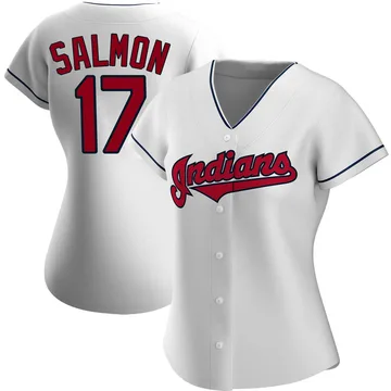 Chico Salmon Women's Cleveland Guardians Authentic Home Jersey - White