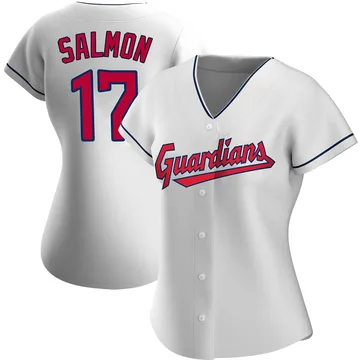 Chico Salmon Women's Cleveland Guardians Replica Home Jersey - White