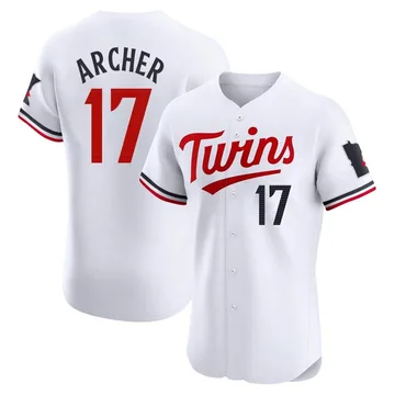 Chris Archer Men's Minnesota Twins Elite Home Jersey - White