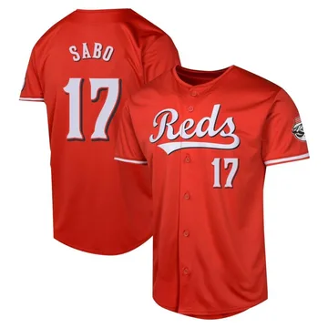 Chris Sabo Men's Cincinnati Reds Limited Alternate Jersey - Red