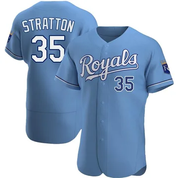 Chris Stratton Men's Kansas City Royals Authentic Alternate Jersey - Light Blue