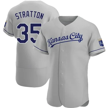 Chris Stratton Men's Kansas City Royals Authentic Road Jersey - Gray