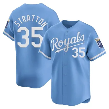 Chris Stratton Men's Kansas City Royals Limited Alternate Jersey - Light Blue