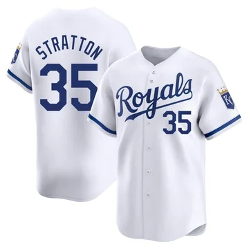 Chris Stratton Men's Kansas City Royals Limited Home Jersey - White