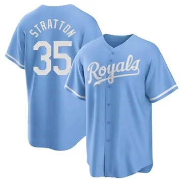 Chris Stratton Men's Kansas City Royals Replica 2022 Alternate Jersey - Light Blue