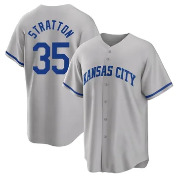 Chris Stratton Men's Kansas City Royals Replica 2022 Road Jersey - Gray