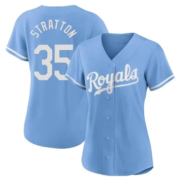 Chris Stratton Women's Kansas City Royals Authentic 2022 Alternate Jersey - Light Blue