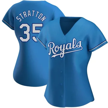 Chris Stratton Women's Kansas City Royals Authentic Alternate Jersey - Light Blue