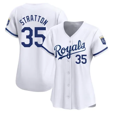 Chris Stratton Women's Kansas City Royals Limited Home Jersey - White