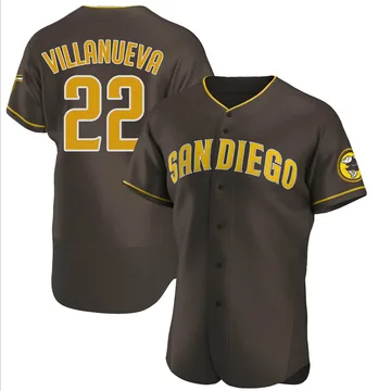 Christian Villanueva Men's San Diego Padres Authentic Road Jersey - Brown