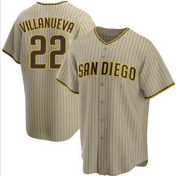 Christian Villanueva Men's San Diego Padres Replica Alternate Jersey - Sand/Brown