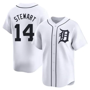 Christin Stewart Youth Detroit Tigers Limited Home Jersey - White