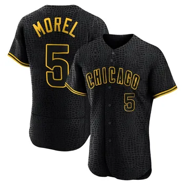 Christopher Morel Men's Chicago Cubs Authentic Snake Skin City Jersey - Black