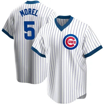 Christopher Morel Men's Chicago Cubs Replica Home Cooperstown Collection Jersey - White