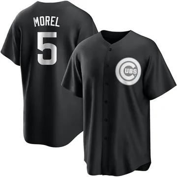 Christopher Morel Men's Chicago Cubs Replica Jersey - Black/White