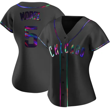 Christopher Morel Women's Chicago Cubs Replica Alternate Jersey - Black Holographic