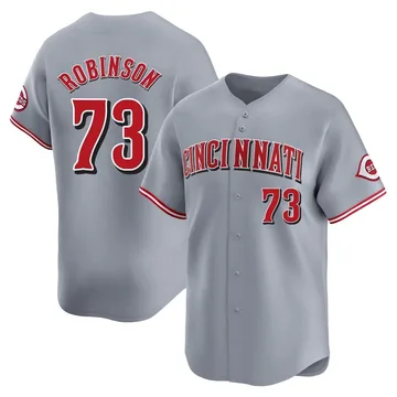 Chuckie Robinson Men's Cincinnati Reds Limited Away Jersey - Gray