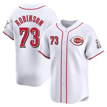 Chuckie Robinson Men's Cincinnati Reds Limited Home Jersey - White