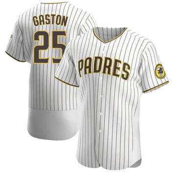 Cito Gaston Men's San Diego Padres Authentic Home Jersey - White/Brown