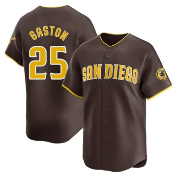 Cito Gaston Men's San Diego Padres Limited Away Jersey - Brown