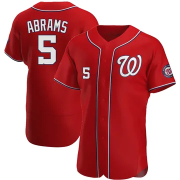 CJ Abrams Men's Washington Nationals Authentic Alternate Jersey - Red