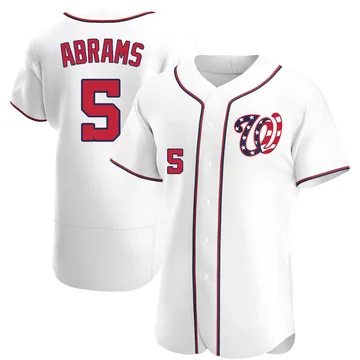 CJ Abrams Men's Washington Nationals Authentic Alternate Jersey - White