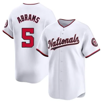 CJ Abrams Men's Washington Nationals Limited Home Jersey - White