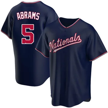 CJ Abrams Men's Washington Nationals Replica Alternate Jersey - Navy